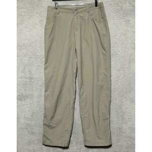Cloudveil Size 12 Womens Beige Zip Fly Pockets Stretch Outdoor Pants Lightweight